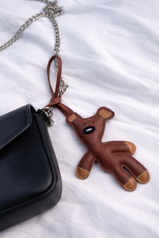 Brauner Bär Bag Charm | Süßer Taschenanhänger