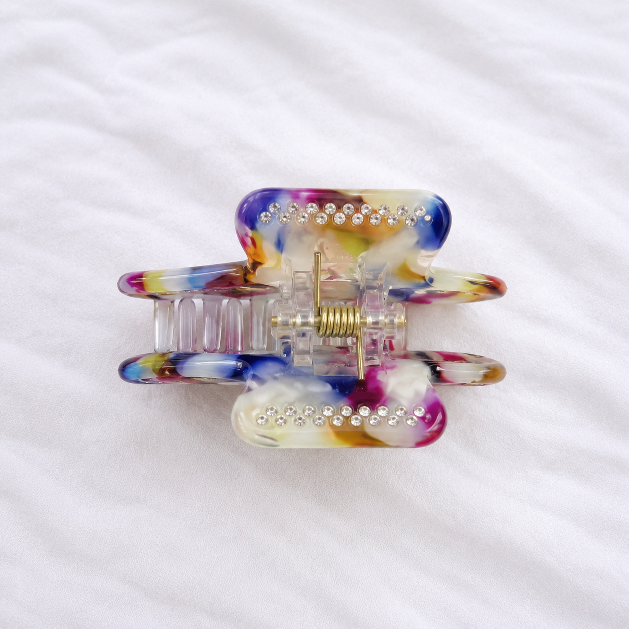 Muschel Haarklammer bunt/ Konfetti 💙🐚✨ mit Strass