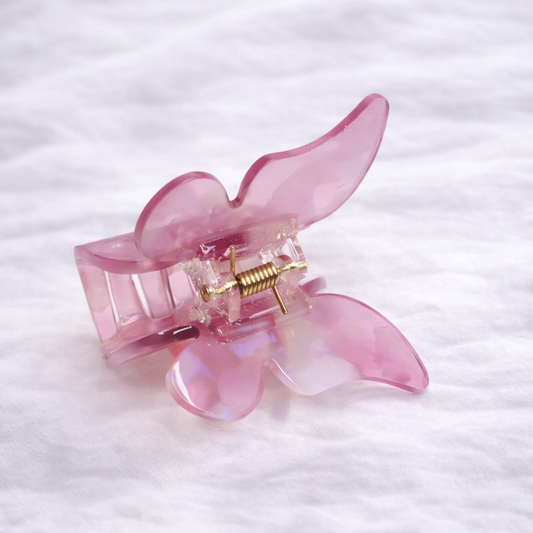 Butterfly Hair Clip – Rosa "Dreamy"